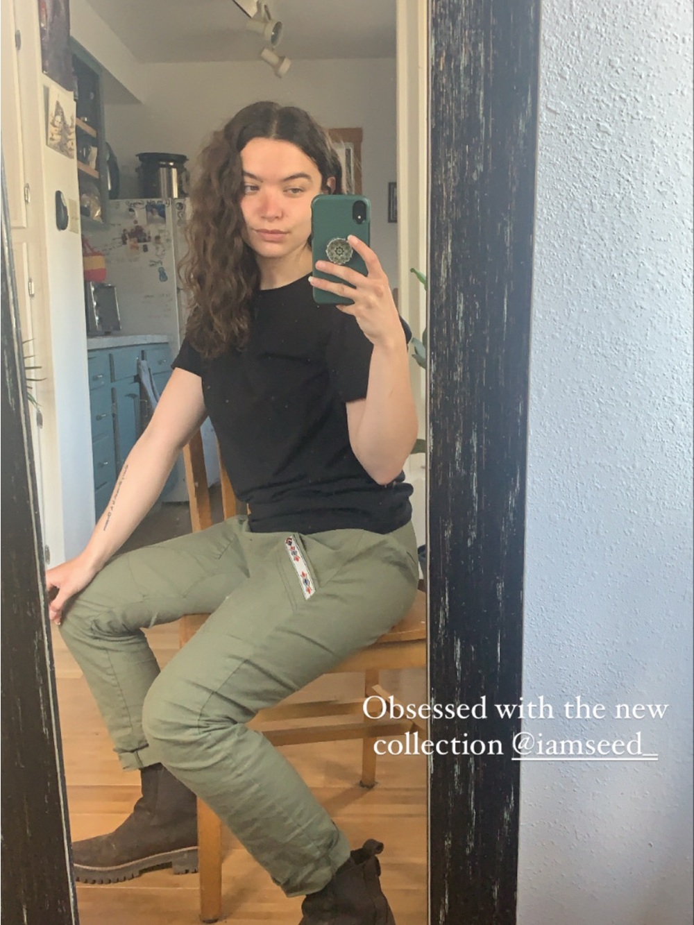 Olive Green Seed Pants